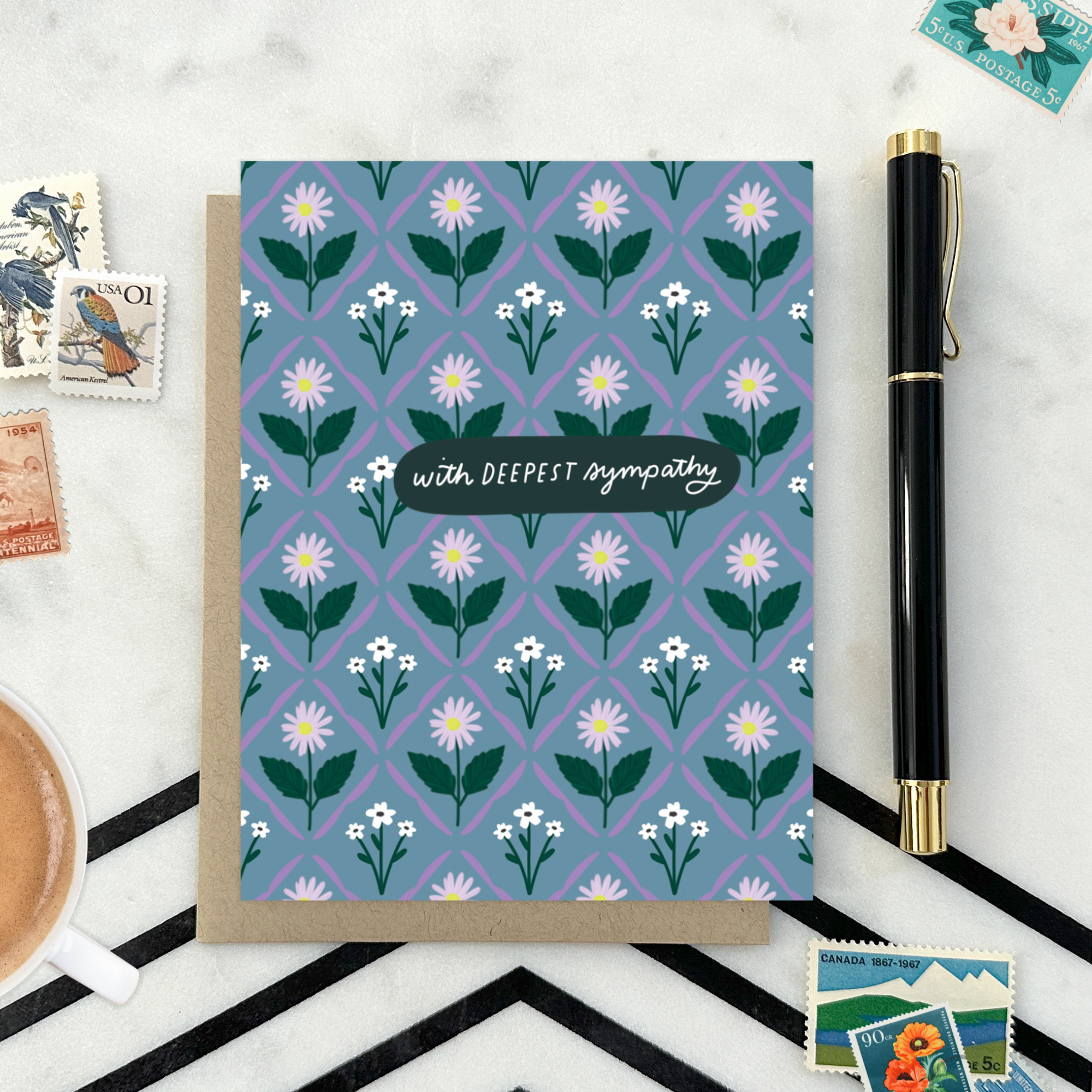 Barone and Co. - Wholesale Sympathy Card - Deepest Sympathy Grid Card1