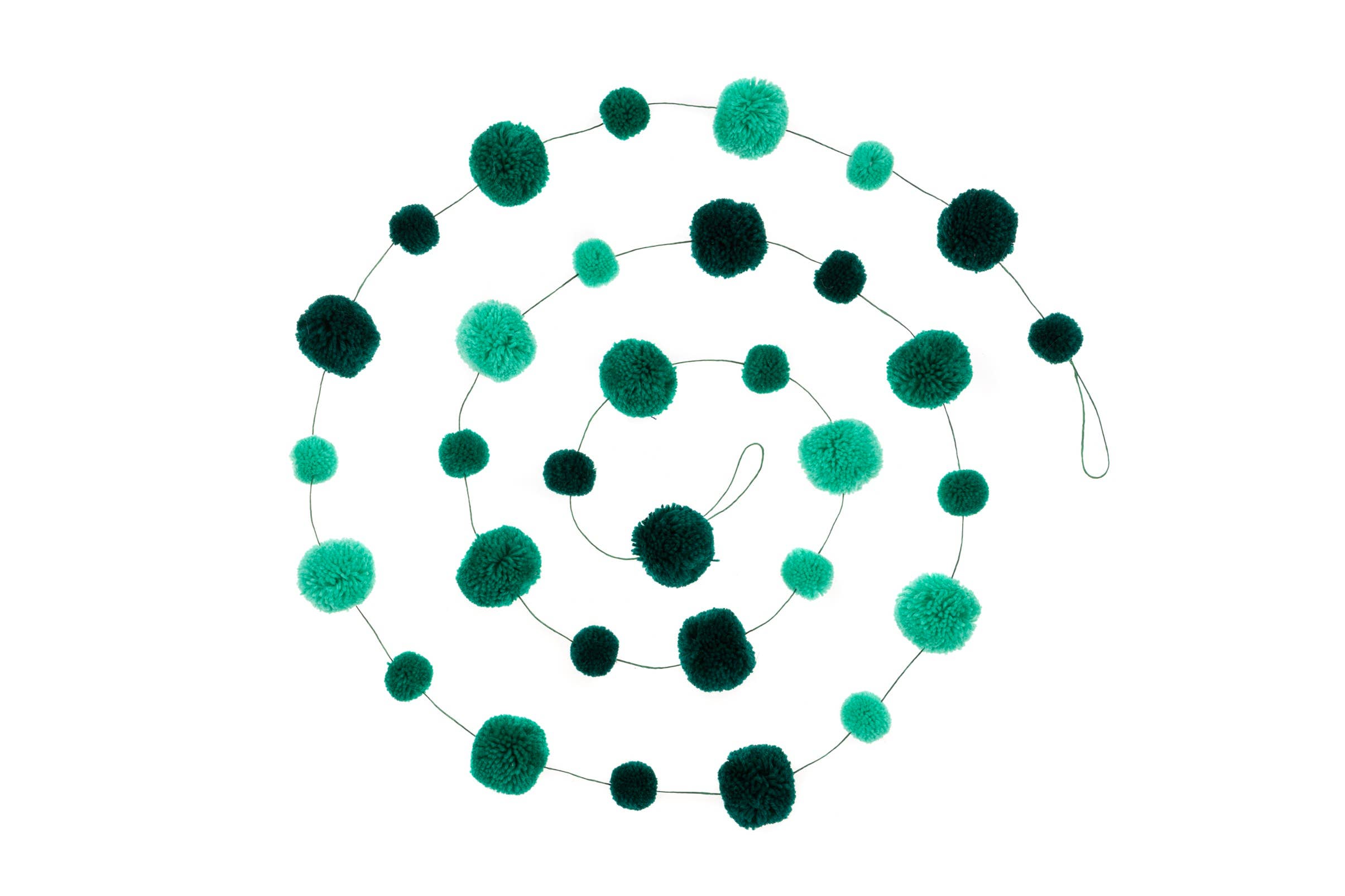 PomPom Galore – wholesale Bunting/garland – Green Pom Pom Garland 0