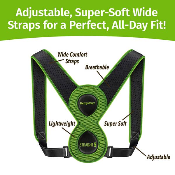 BulbHead - Wholesale Fitness Equipment - Hempvana Straight 8 | Posture Corrector | Lightweight 2