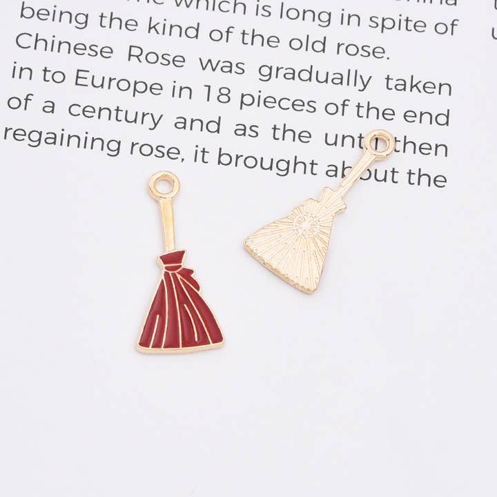 findings4uGem - Wholesale Pendant/Charm Necklace - Gold Filled Enamel Holloween Dainty Charm Pendant, CP215011