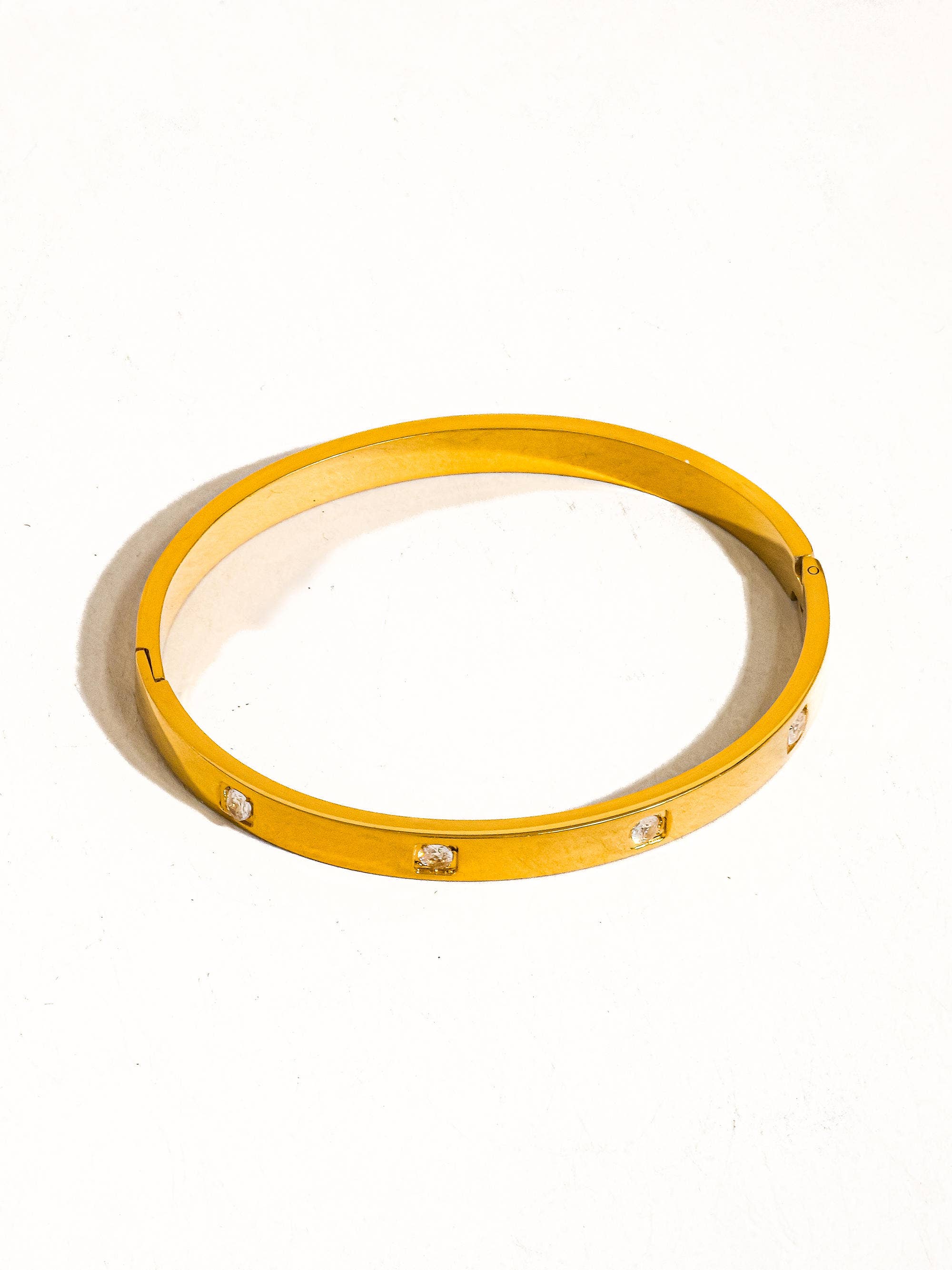 Ouro amarelo Pulseira Clássica Neil em Ouro 18K com Zircônia, Anti-Oxidação para venda a revendedores na Faire3