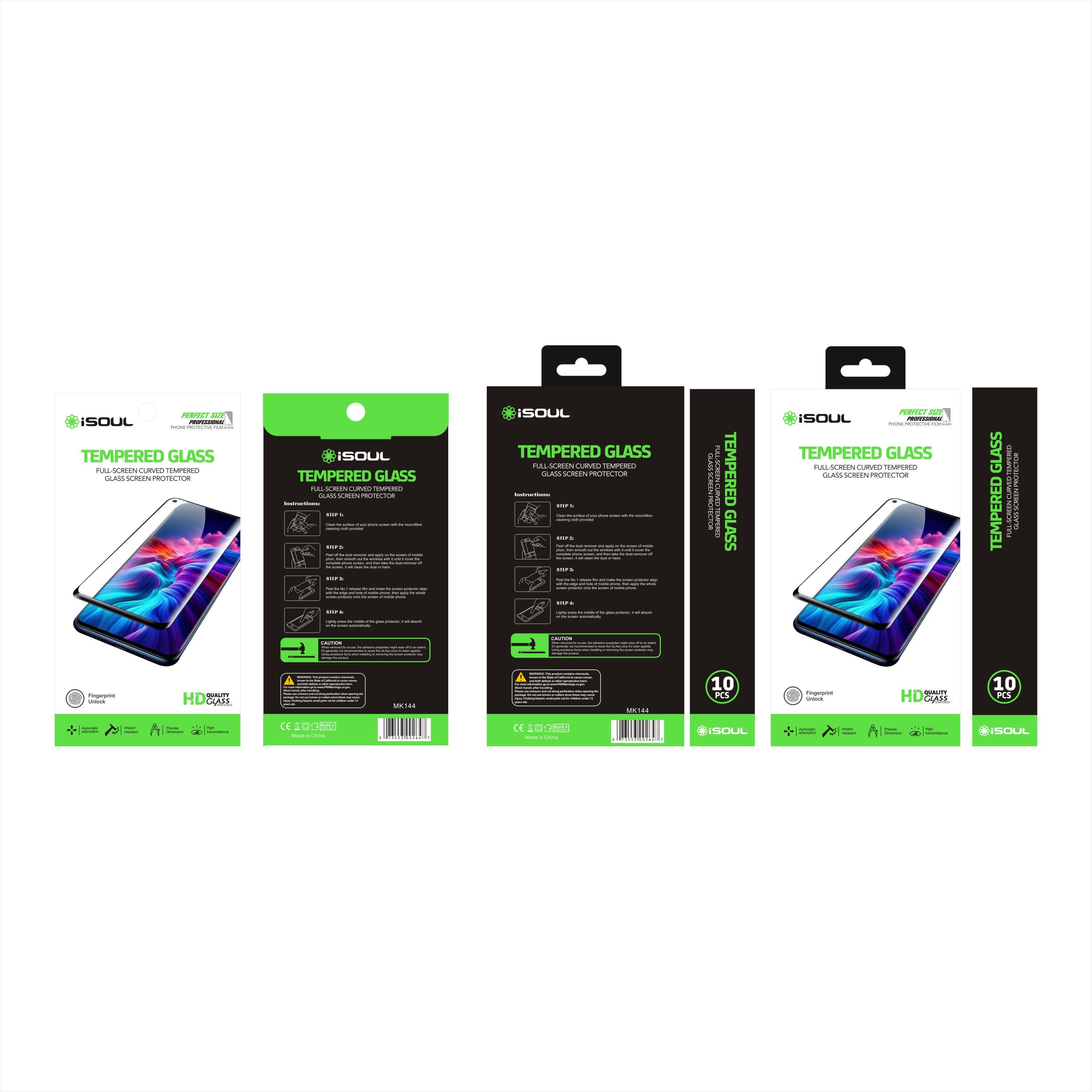 Mighty Wireless - Wholesale Device Screen Protector - iSoul Tempered Glass Available for All Phones MK1445