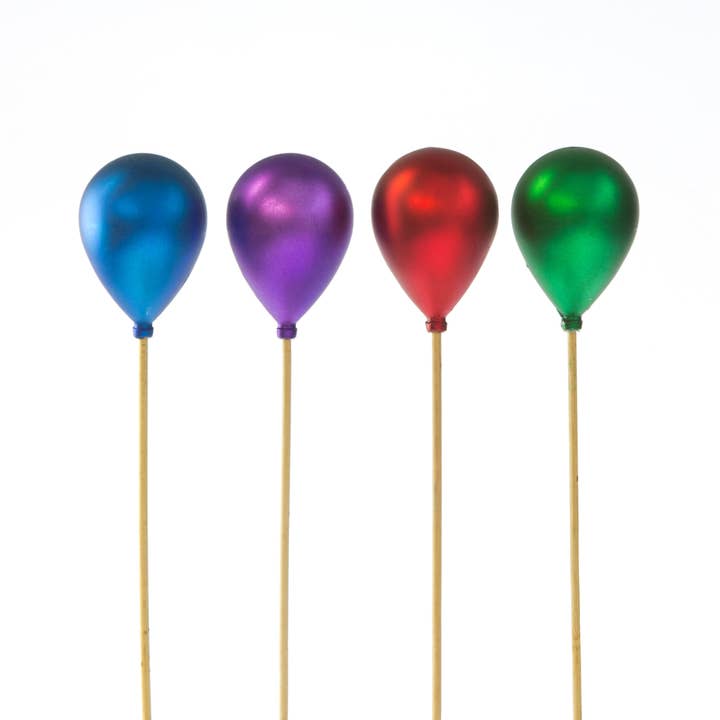 Jacobson - Wholesale Craft Supplies - 20"L Assorted Balloons on Sticks - Decorative Picks