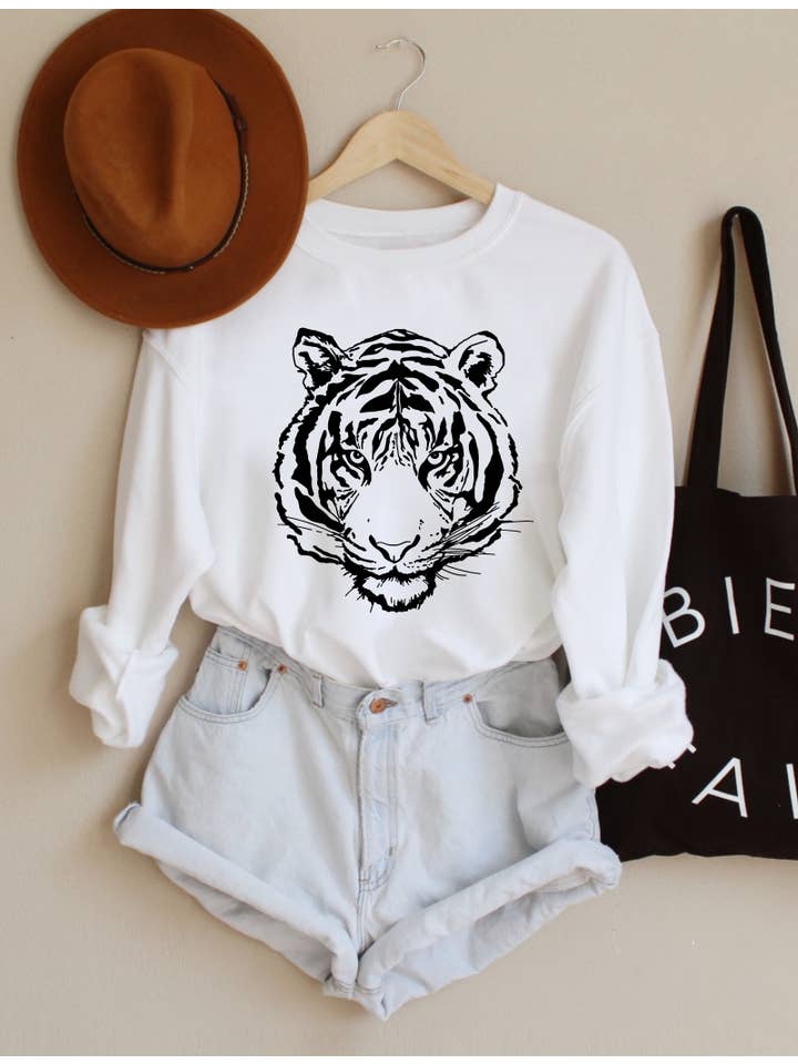 PINK NABI - Wholesale Graphic Sweatshirt - Women's - Tiger1