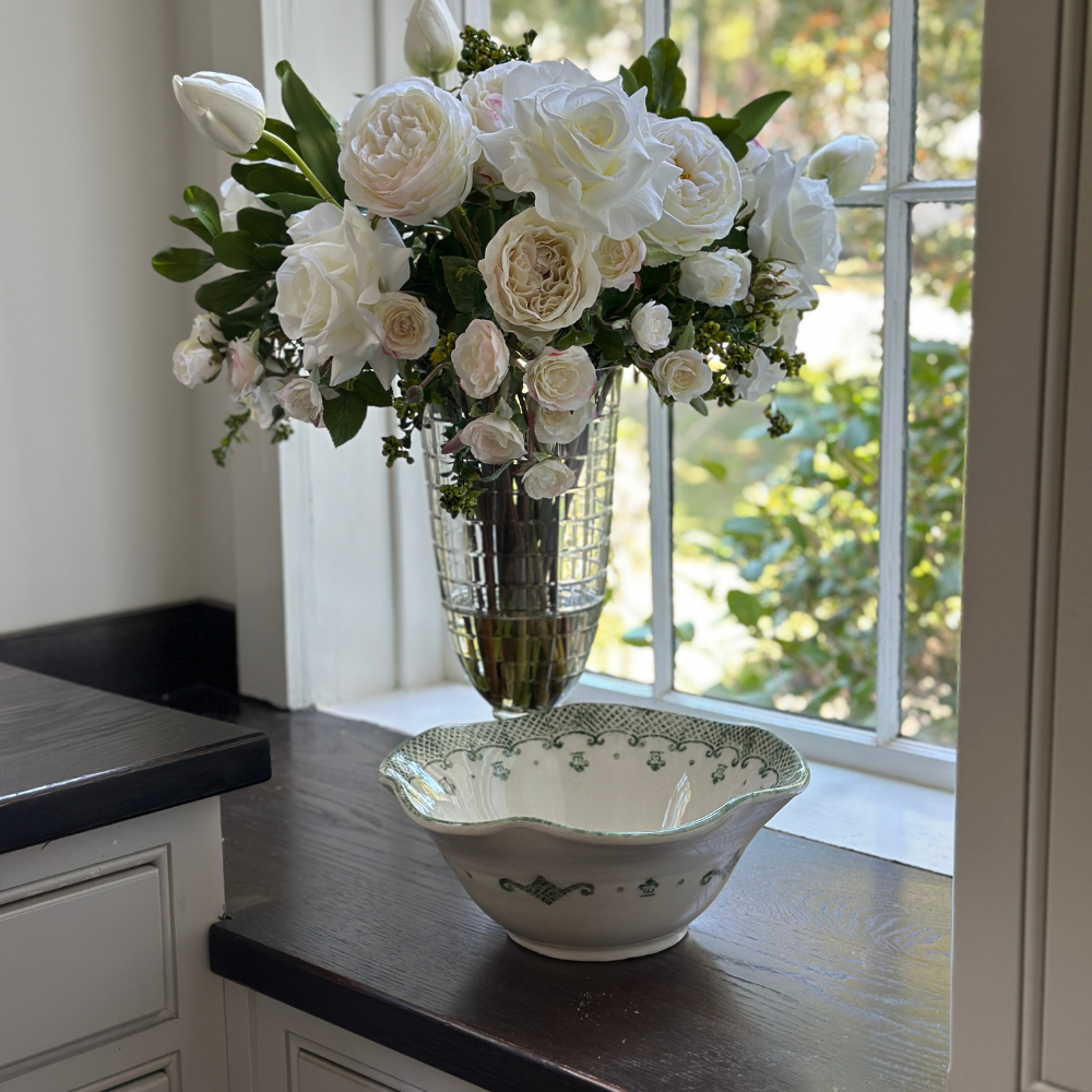 Burano Green Large Serving Bowl - New for wholesale on Faire5