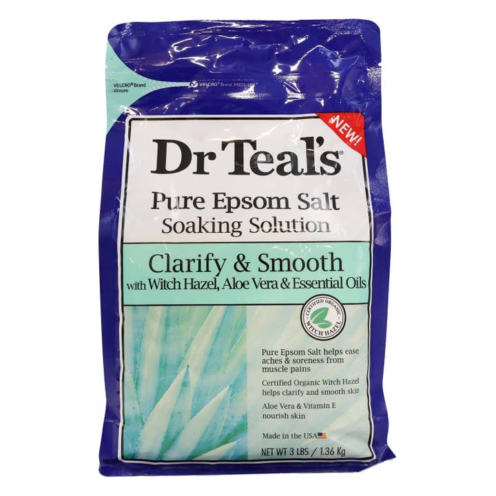 Dr Teals Epsom Salt Soaking Clarify Smooth 3 LB for wholesale by KT Supply