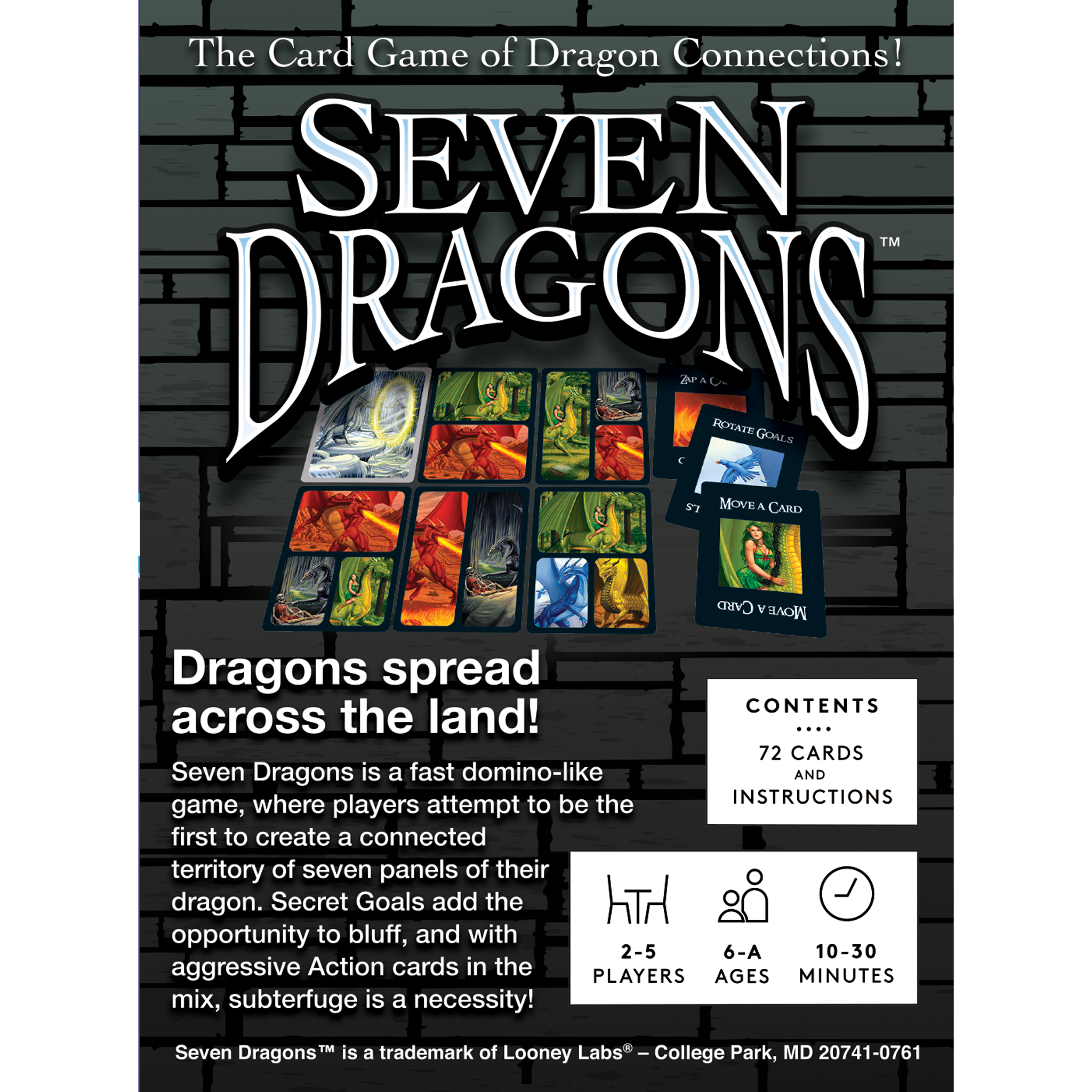 Looney Labs - Wholesale Card Game - Seven Dragons2