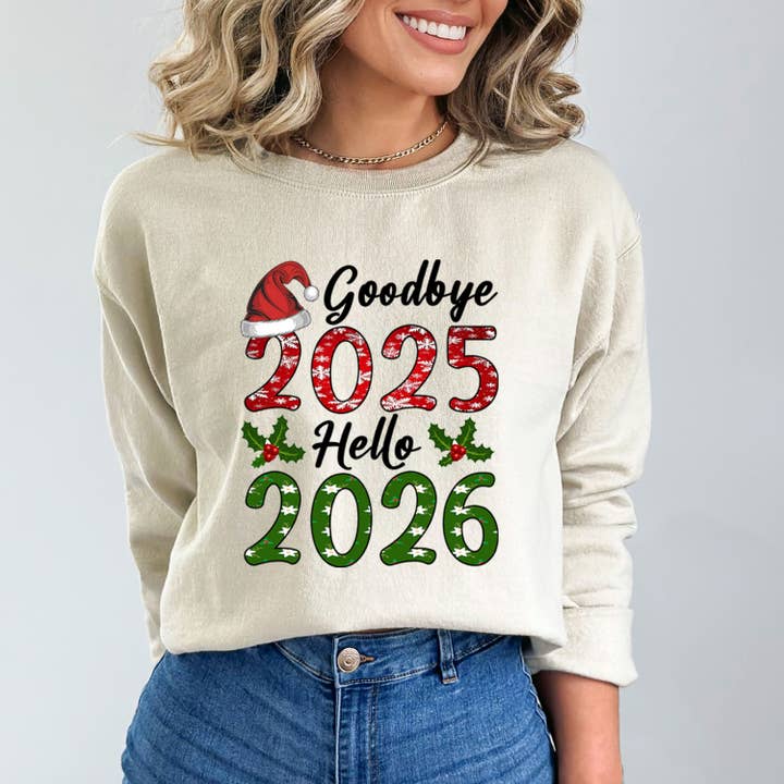 Goodbye 2025 Hello 2026 - Sweatshirt & Hoodie for wholesale by LA Shirt Company