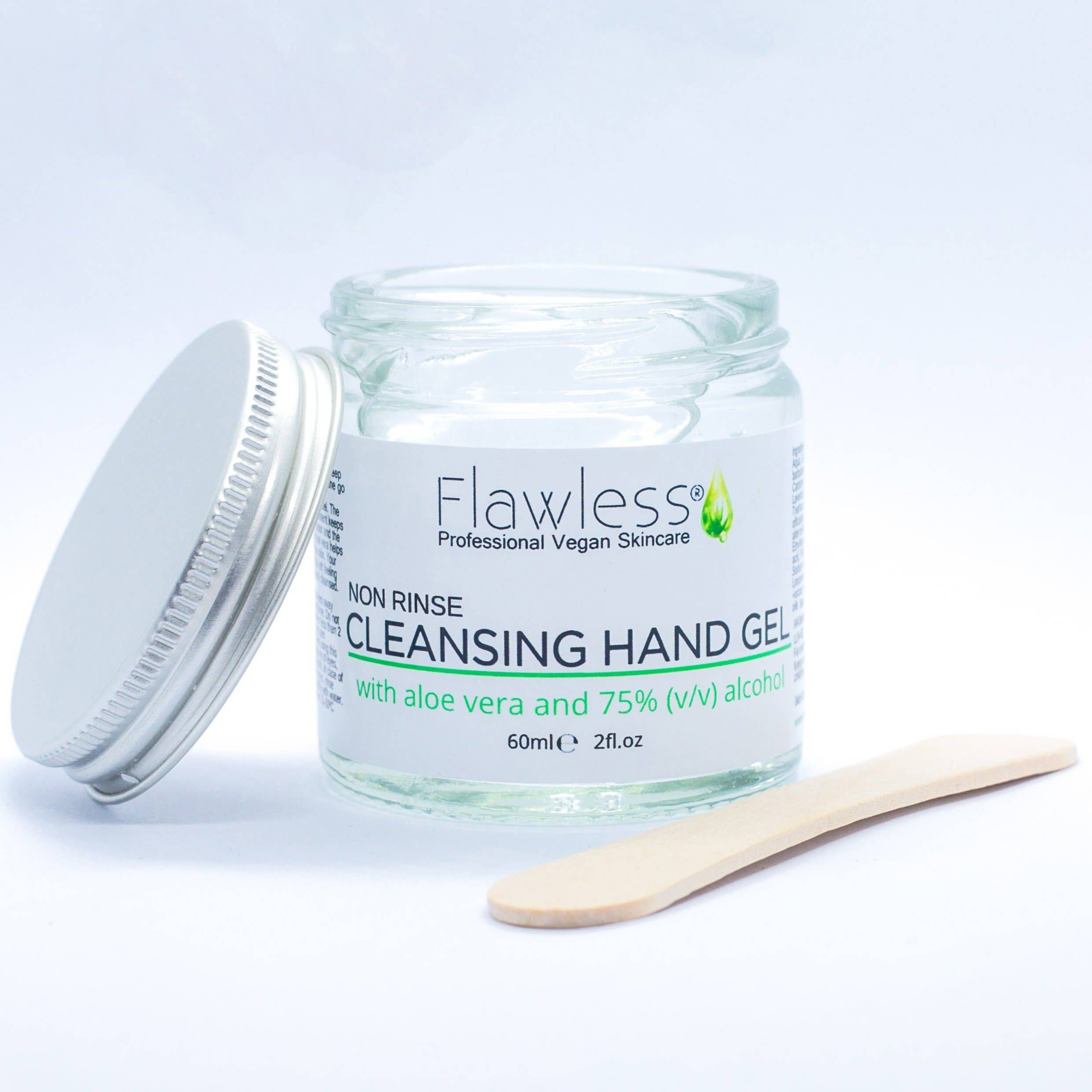 Flawless – wholesale Hand sanitiser – Cleansing Hand Gel - Non Rinse. Vegan, Plastic Free, Eco2
