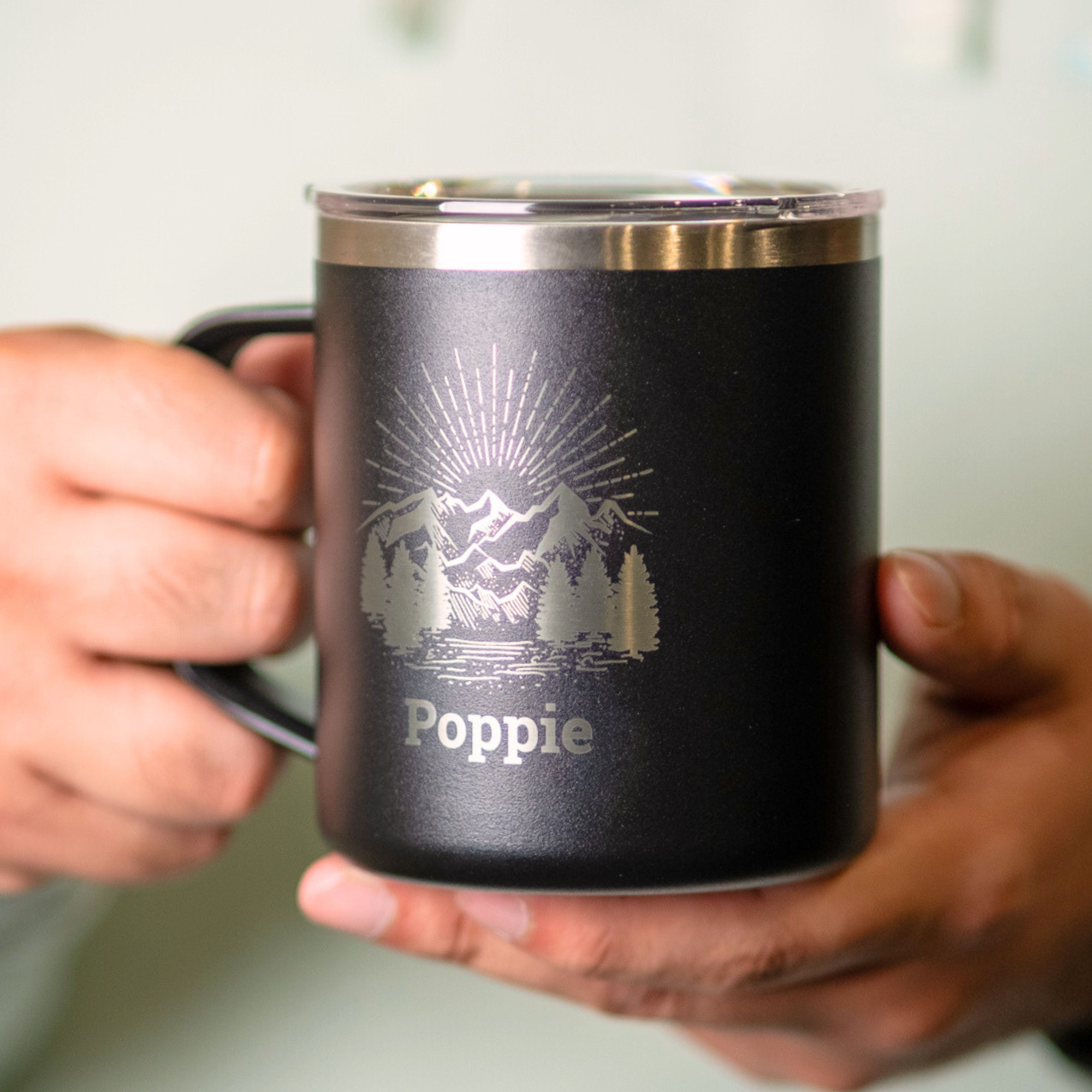 LAMOSE - Wholesale Insulated Mug/Tumbler -  Business Logo Engraved Insulated Coffee Mugs Leakproof Lid6