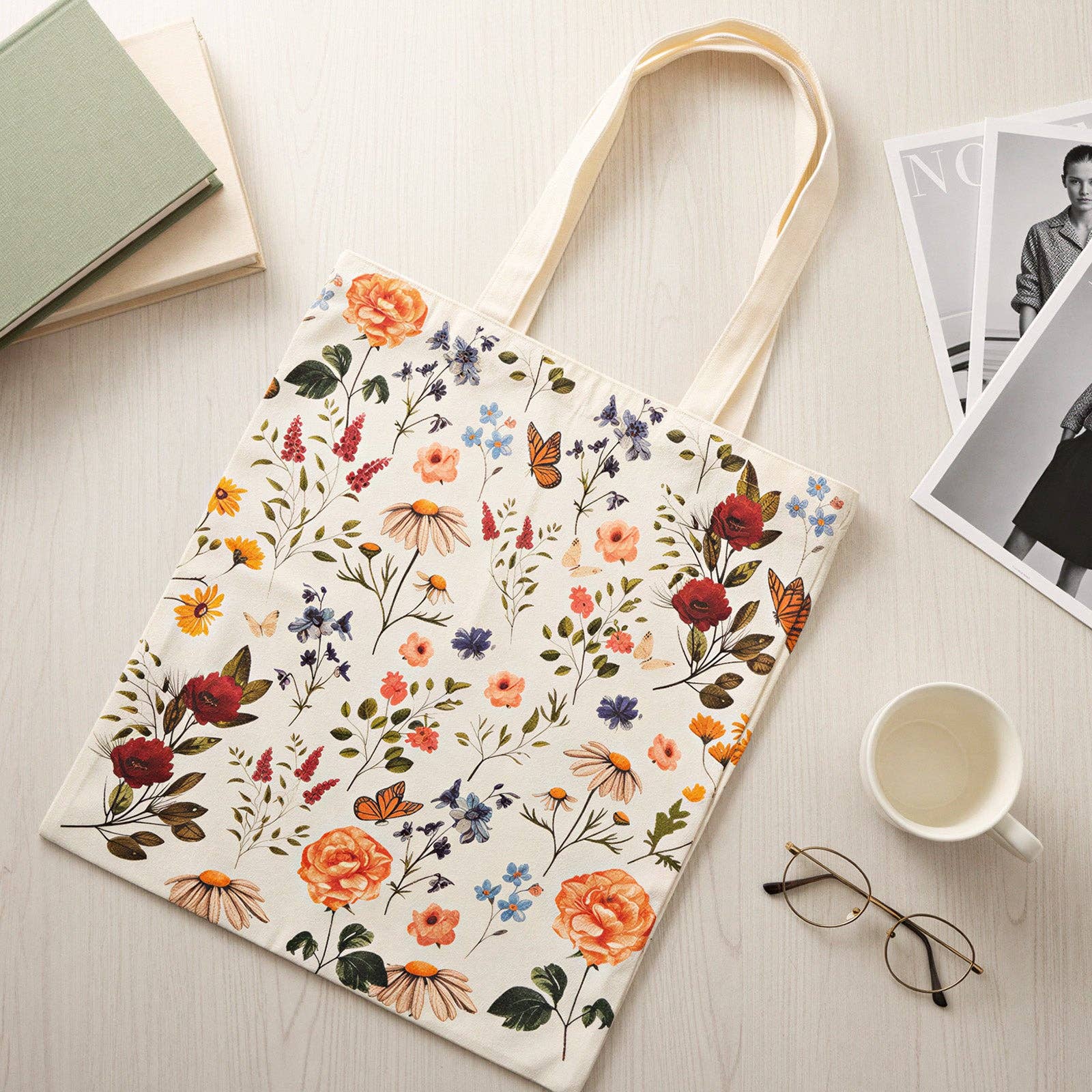 Wrapables.com - Wholesale Tote Bag - Women's - Wrapables Zippered Canvas Reusable Tote Bag3