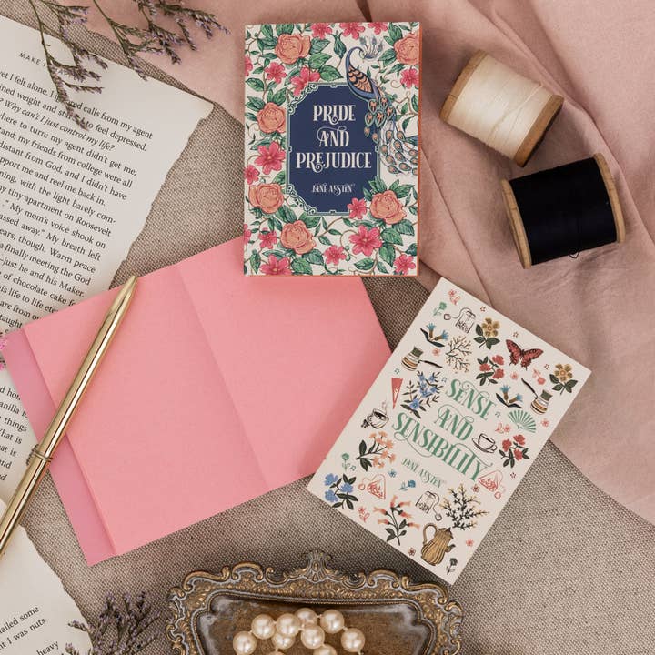 Steel Mill and Co. - Wholesale Notepad - Mini Book Notepad Set, Jane Austen2