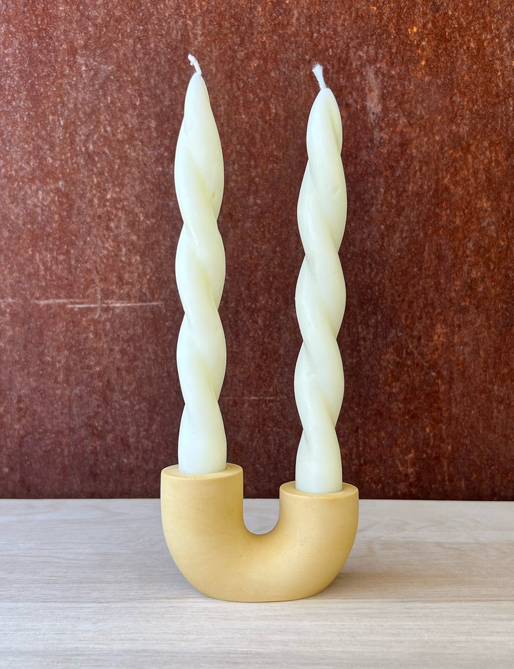 Well Hello Studio - Wholesale Candle Holder - Earth Tone U-Shape Candle Holder1