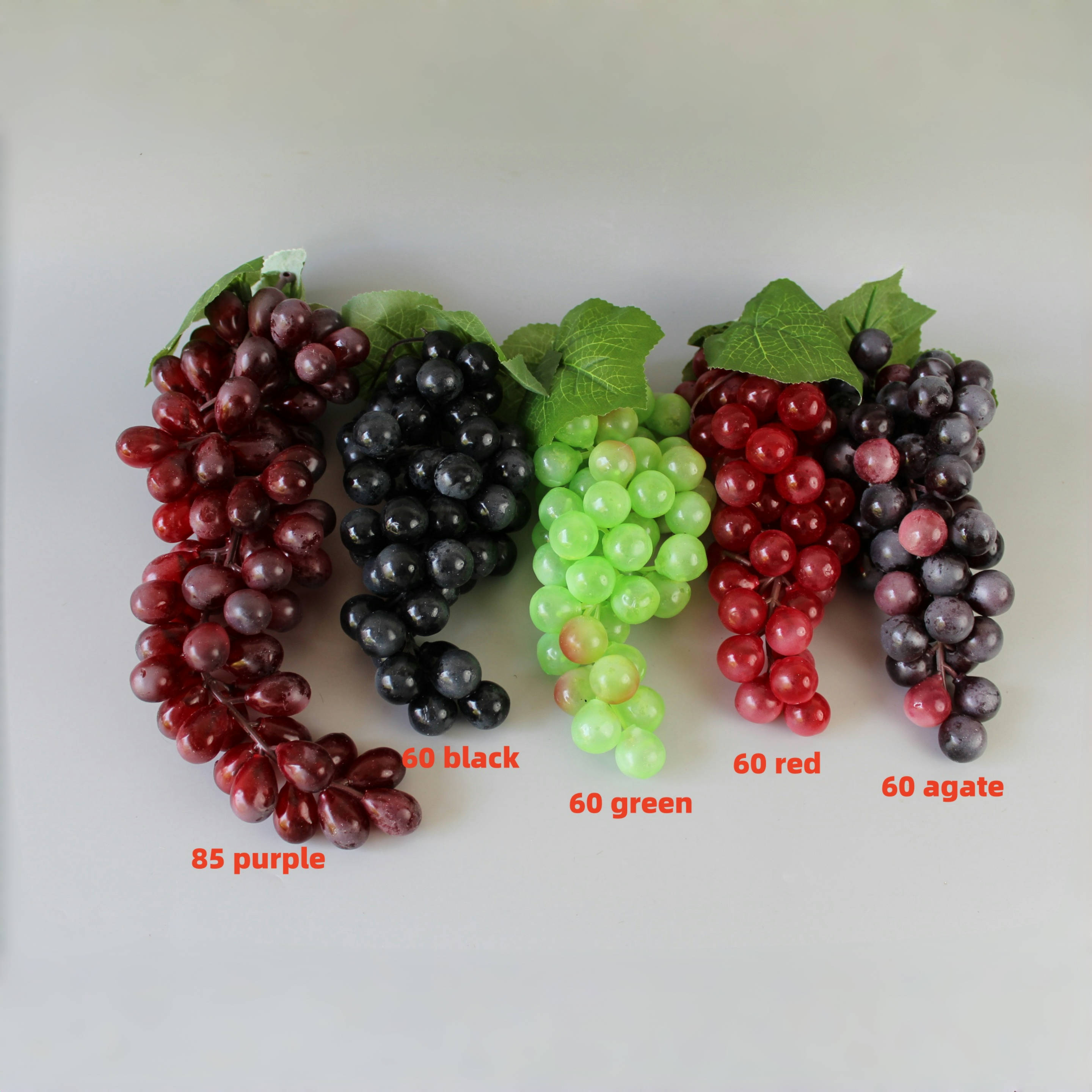 ACNITE(We cover U.S. import duties) – wholesale Konstgjorda blommor – Konstgjorda druvor som höstdekoration - fejkade frukter i lila och andra färger0