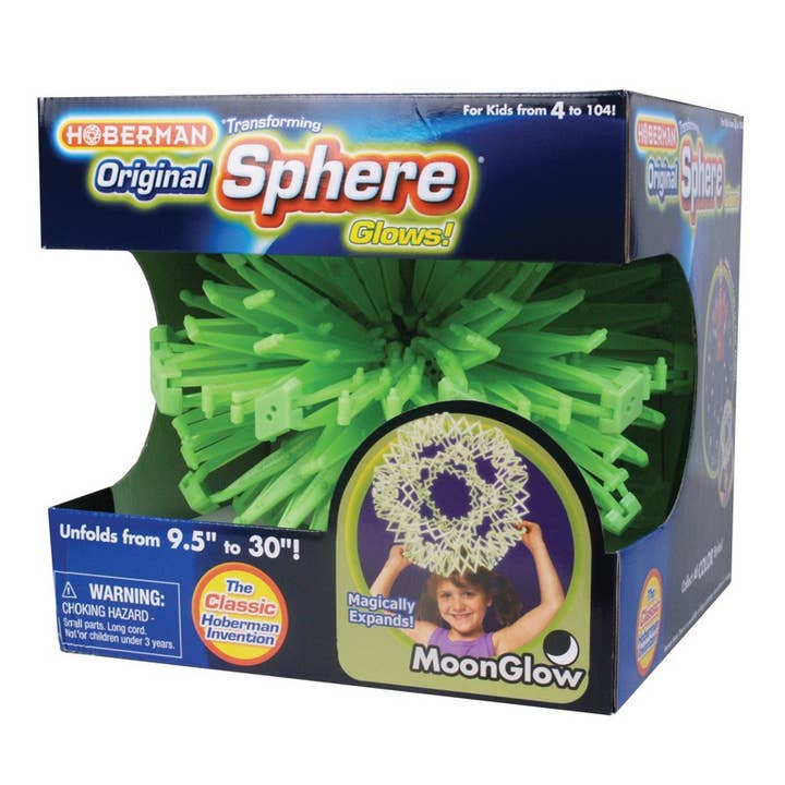 Original Hoberman Sphere Glow – Moon Glow for wholesale by University Games