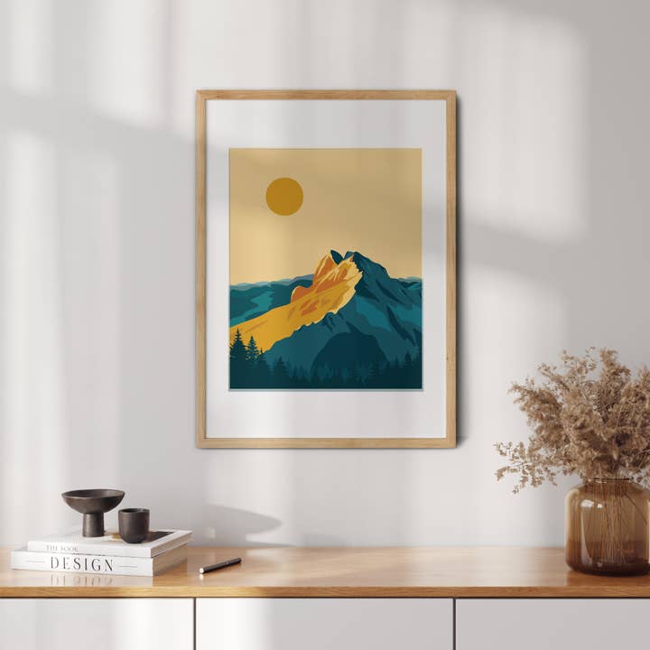 Ivivid Design - Vente Affiche d'art - Mont Tantalus - Canada2