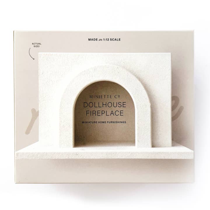 Miniette - Wholesale Doll Accessory Kit - Kids - Modern Miniature Dollhouse Fireplace