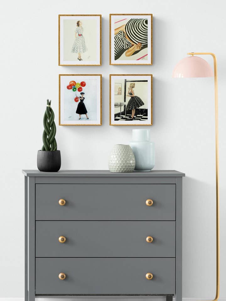 Galleria d'Arte Vintage: Stampe di Brigitte Bardot & Audrey Hepburn per la vendita all'ingrosso da parte di SamArtisan