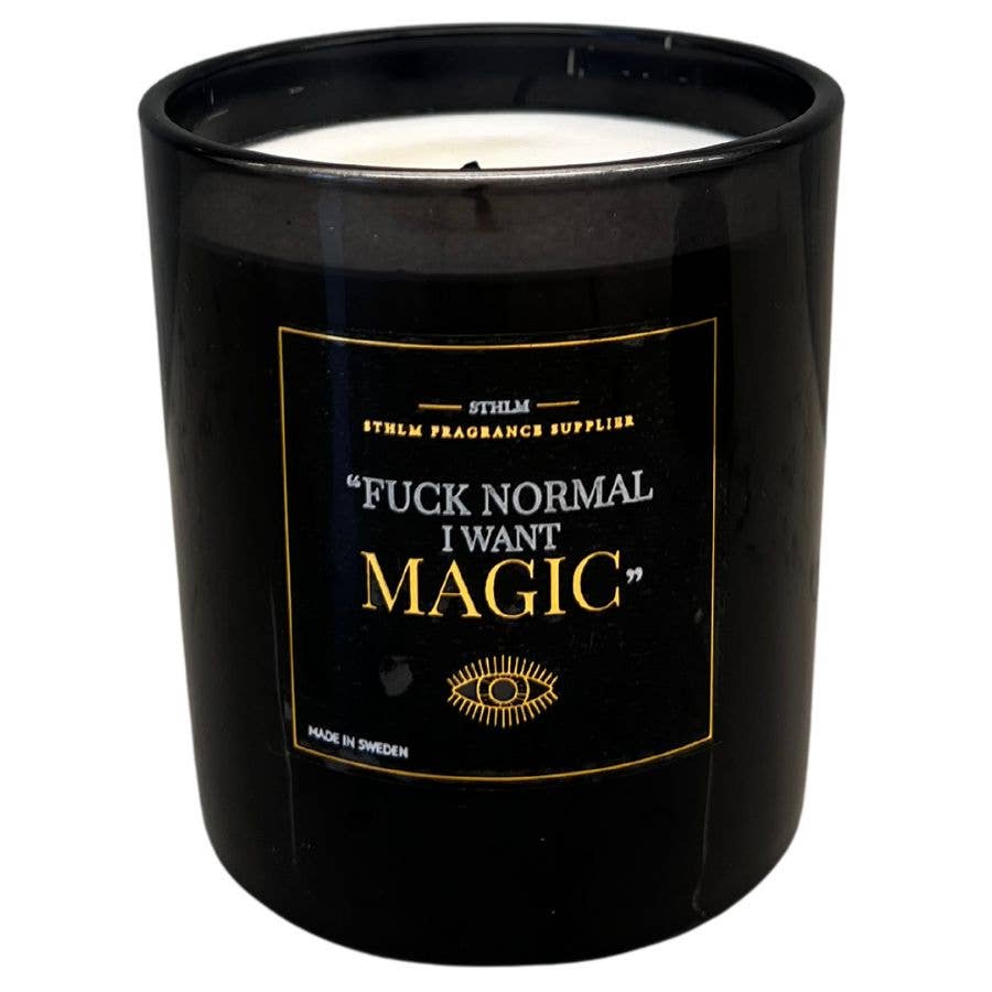 Stockholm Fragrance – wholesale Jar/filled candle – "Fuck Normal, I want Magic" | Clean Cotton2