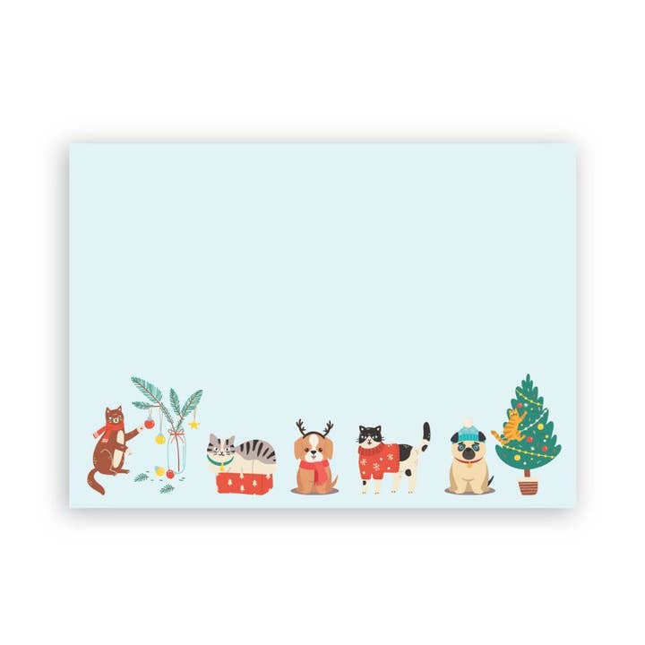 Paws & Pine Post-it® Notes – 3x4 – Holiday Pet sticky pad for wholesale by Post-it® Notes Design Series