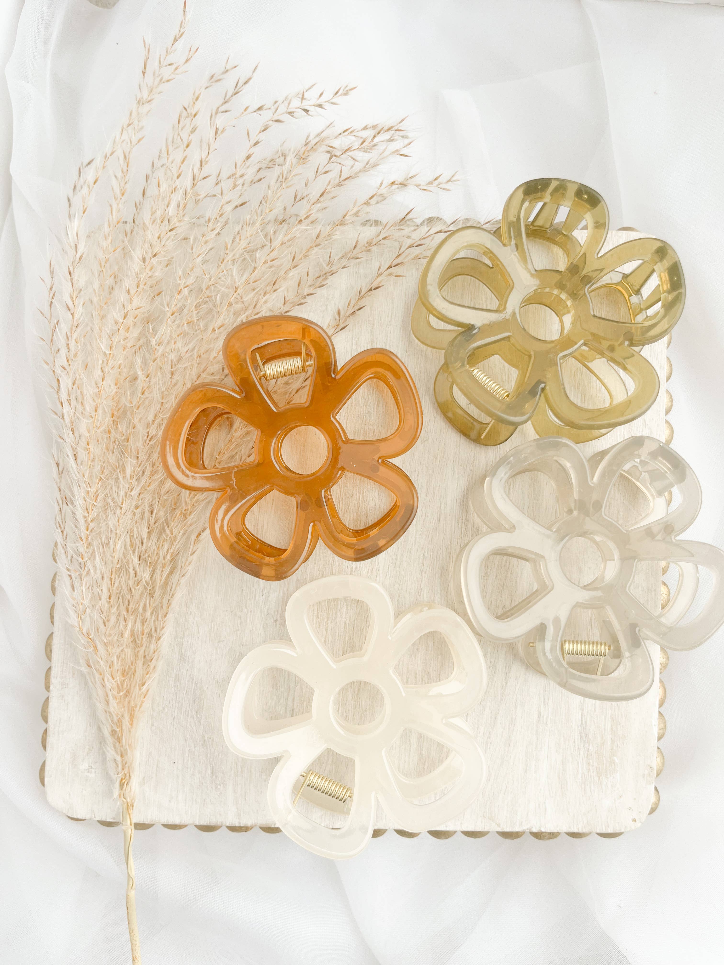 That's Sew Me - Vente Pince à cheveux – femme - Pinces à cheveux en forme de fleur, Hair Claw Clips Canada3