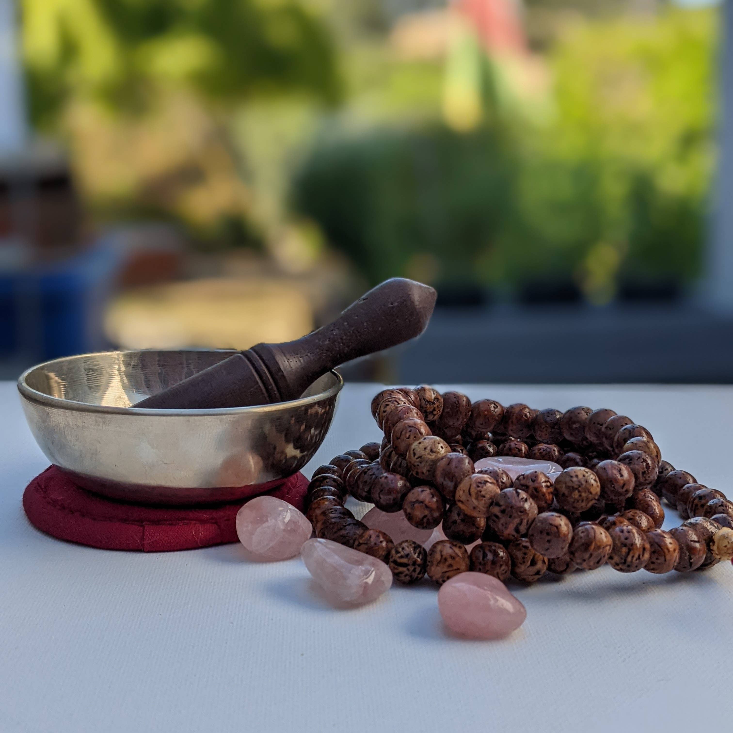 Tenzing Collections - Vente Accessoire de méditation - Bol chantant pour débutants avec son facile et superbe, livré avec sac8