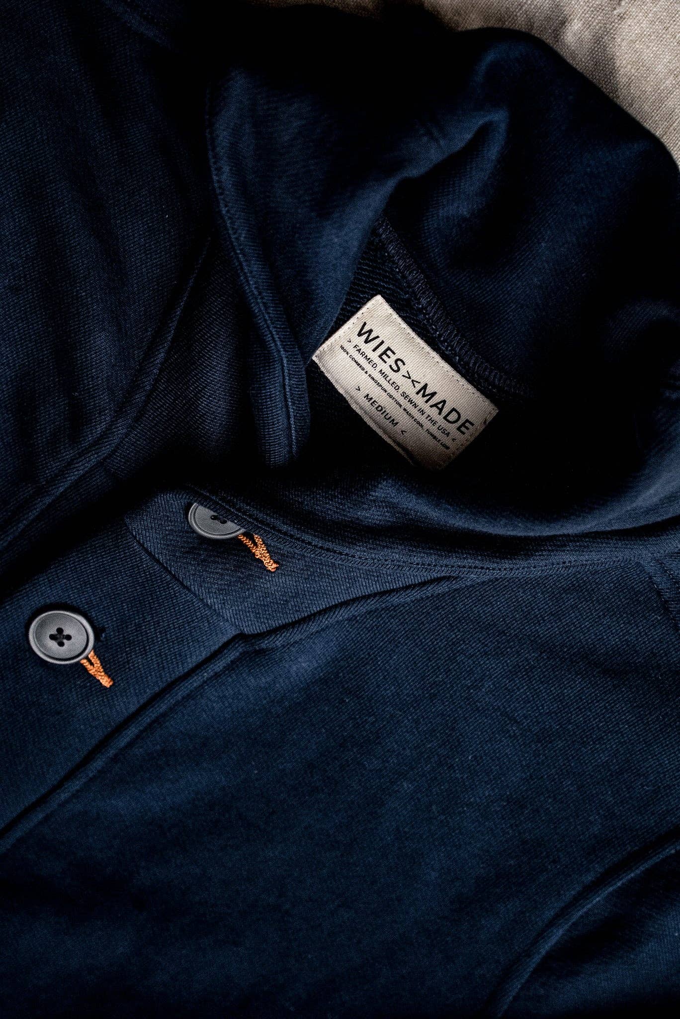 Men's Bodega Shawl Cardigan | 14oz 100% Cotton French Terry - Navy for wholesale on Faire6