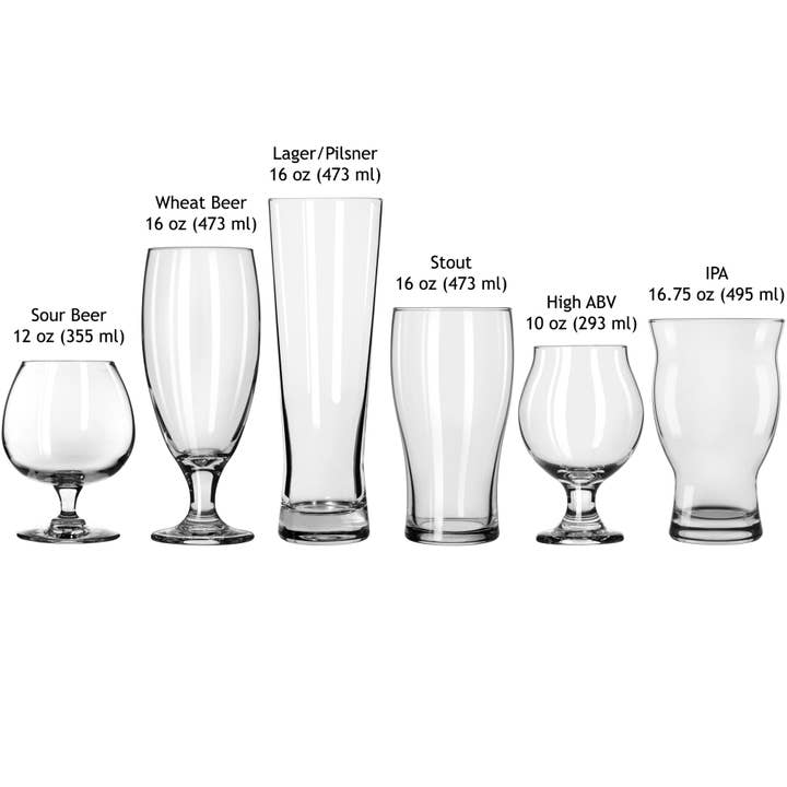 Libbey - Wholesale Beer Glass/Mug - Libbey Craft Brews Assorted Beer Glasses, Set of 6