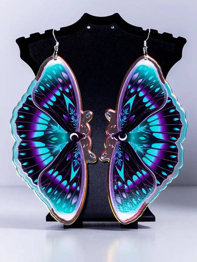 LA BELLA LUNA - Iridescent Jumbo earrings for wholesale by Drop Dead Gorgeous