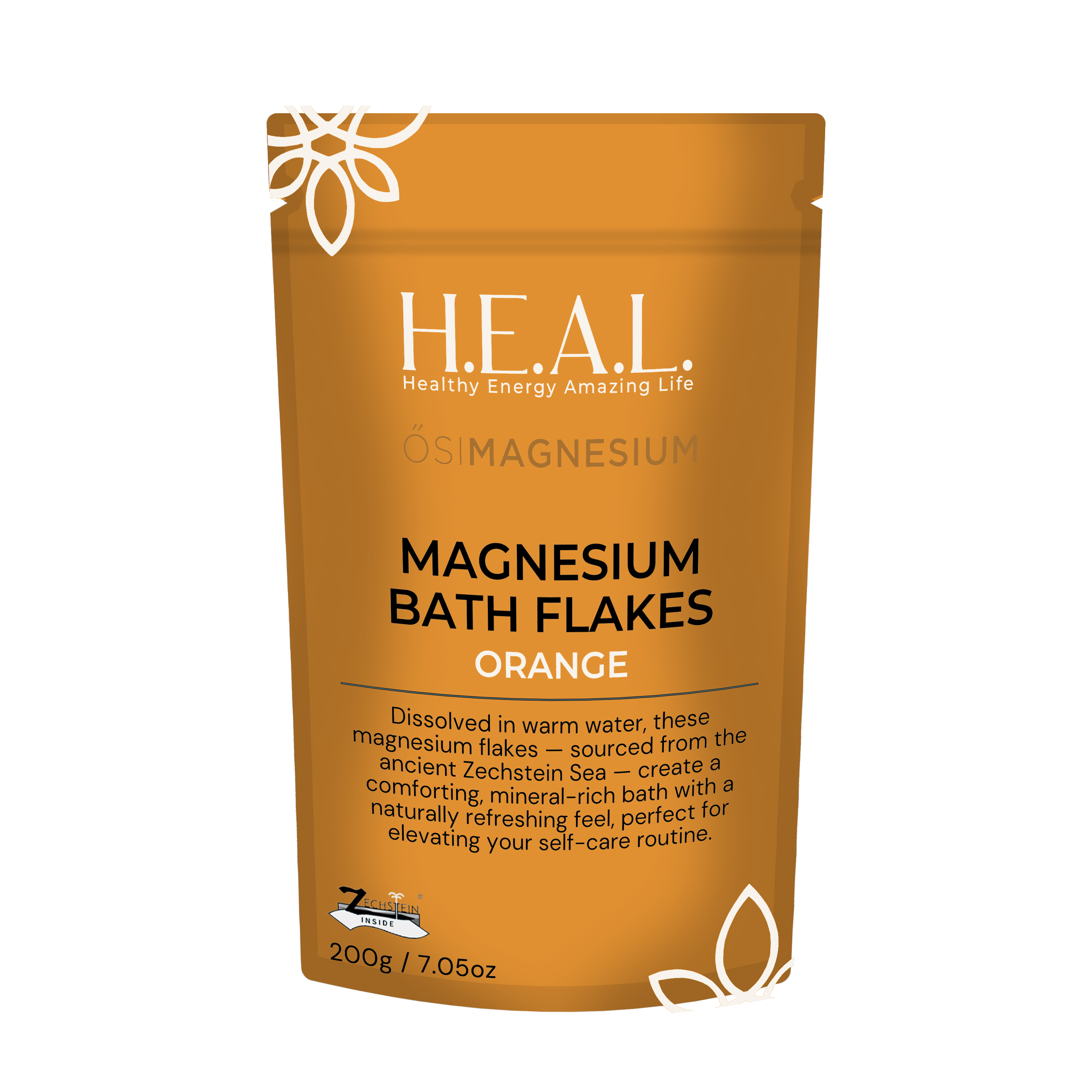 Healthy Energy Amazing Life - Vente Sel de bain - Floquettes de bain ŐSIMAGNÉSIUM à l'huile essentielle d'orange0