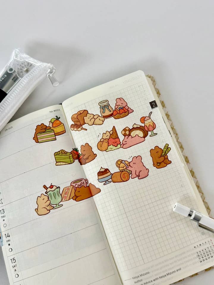 Sweet Treats Washi Tape for wholesale by Kumakun Studio