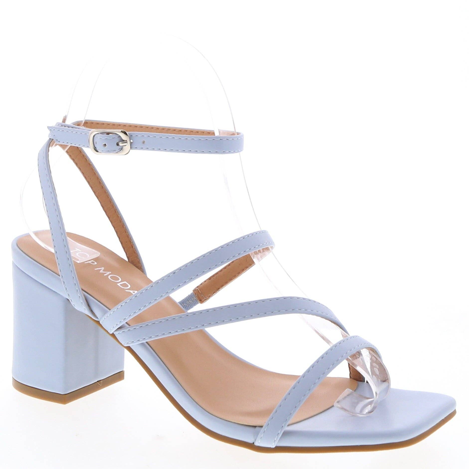 Mars Sky Shoes Wholesale - Vente Sandales – femme - Top Moda ALI-6 Sandales à talons blocs à brides pour femmes - Pack de 18 paires - 15,25/paire5