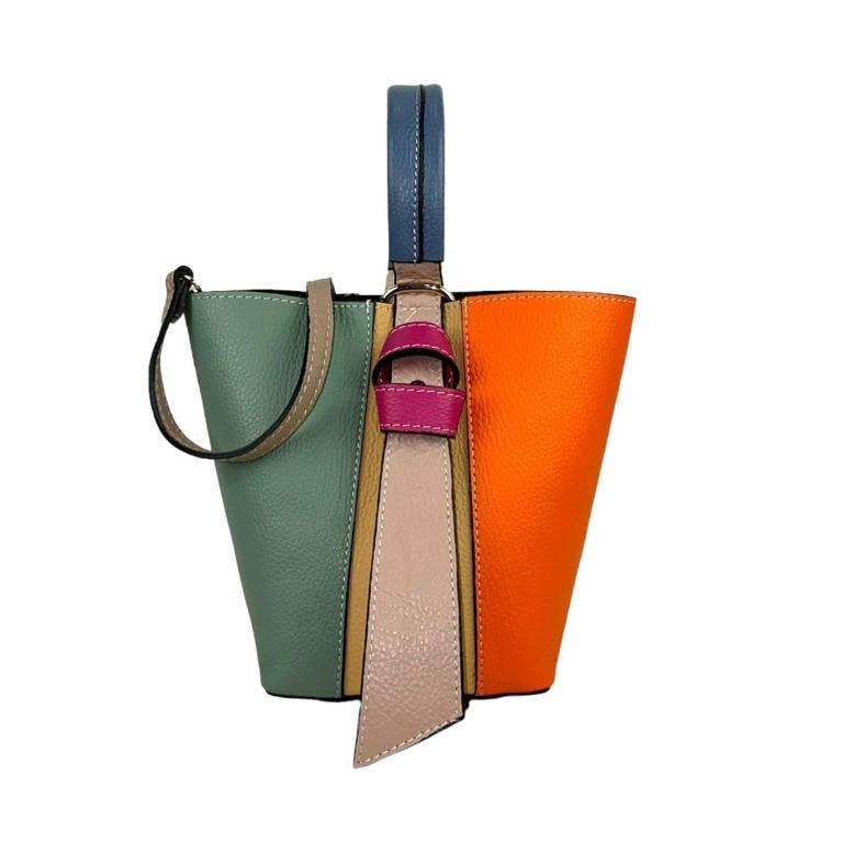 Chenson & Gorett - Wholesale Top Handle Bag - Women's - Multicolor and Exclusive Leather Bag with Women's Inner Bag6