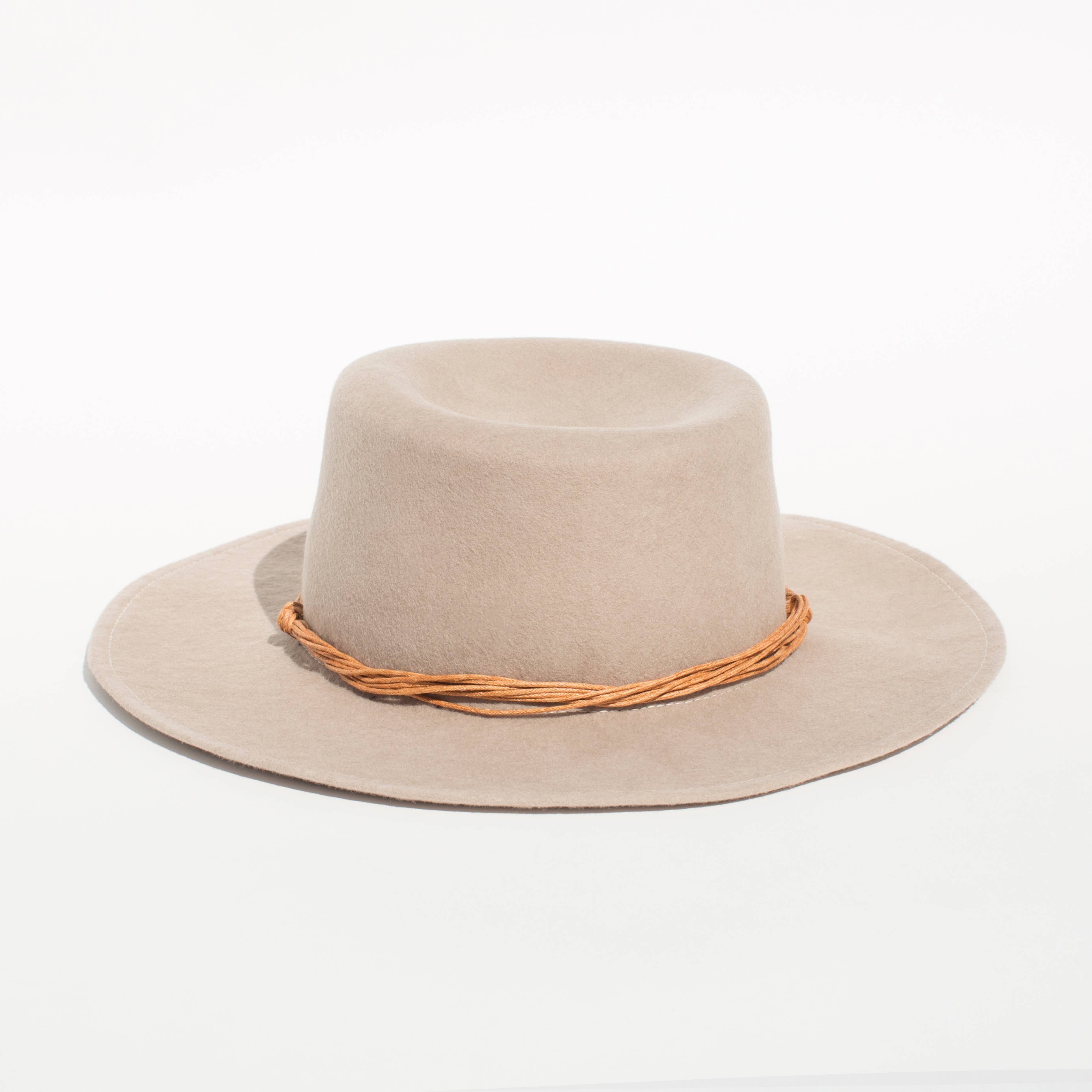 Elegancia Tropical Genuine Panama Hats - Wholesale Fedora - Unisex - Cordobés Style Beige Fine Fall Felt Hat - Unisex2