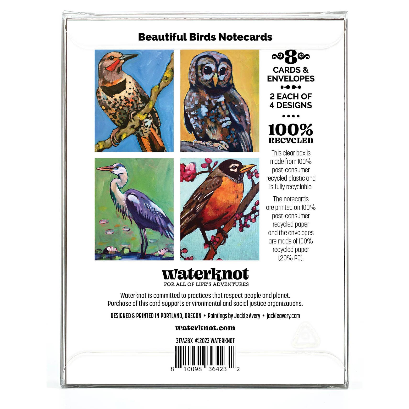 Waterknot - Wholesale Stationery/Notecard Set - Beautiful Birds Notecards Box Set2