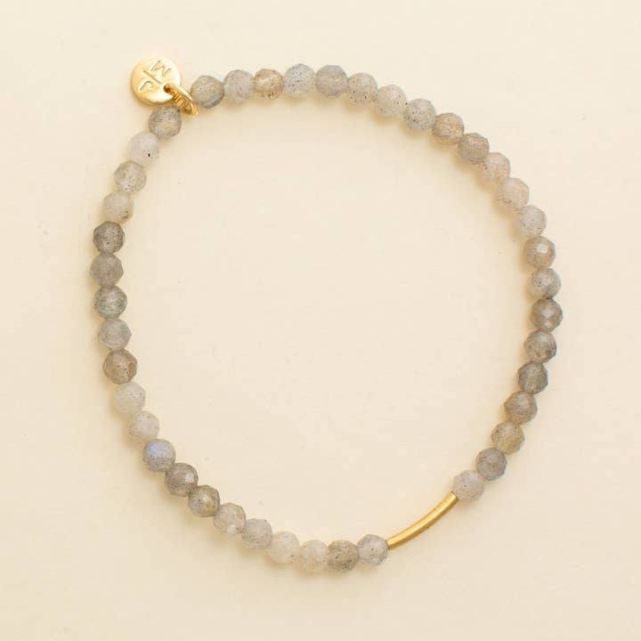 4mm Faceted Labradorite Stone Bracelet for wholesale by Jill Michael Jewelry