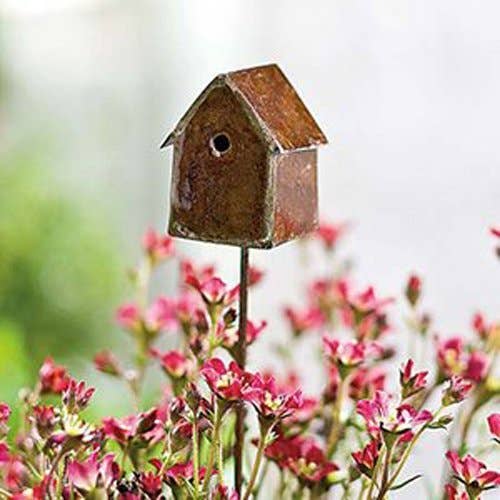 G & F Products - Vente Nichoir - MiniGardenn 10020 Fairy Garden Pick Oiseau1