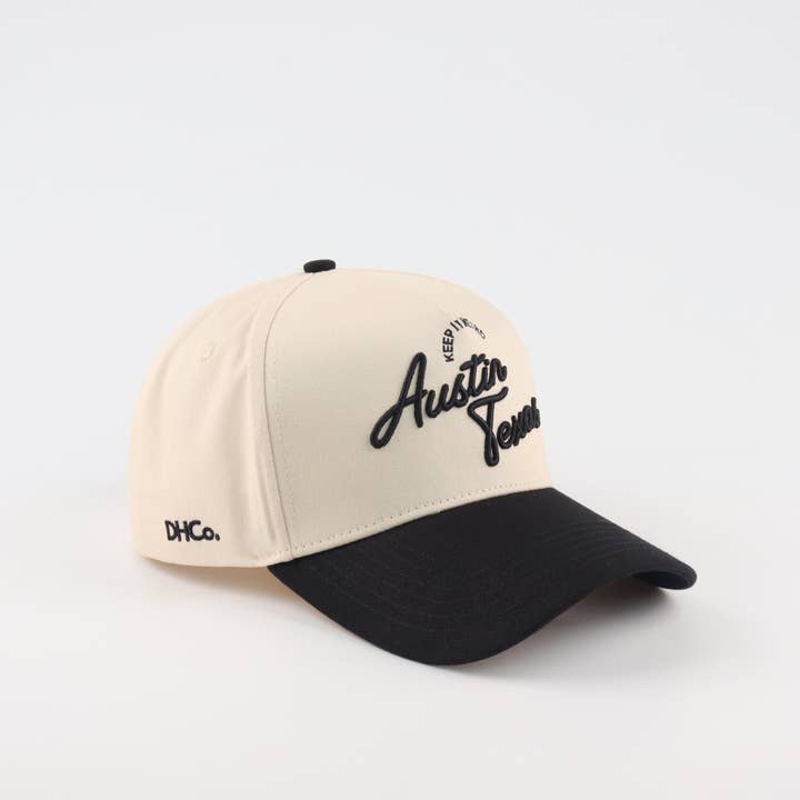 The "Austin" Script Hat for wholesale by Destination Hat Co.