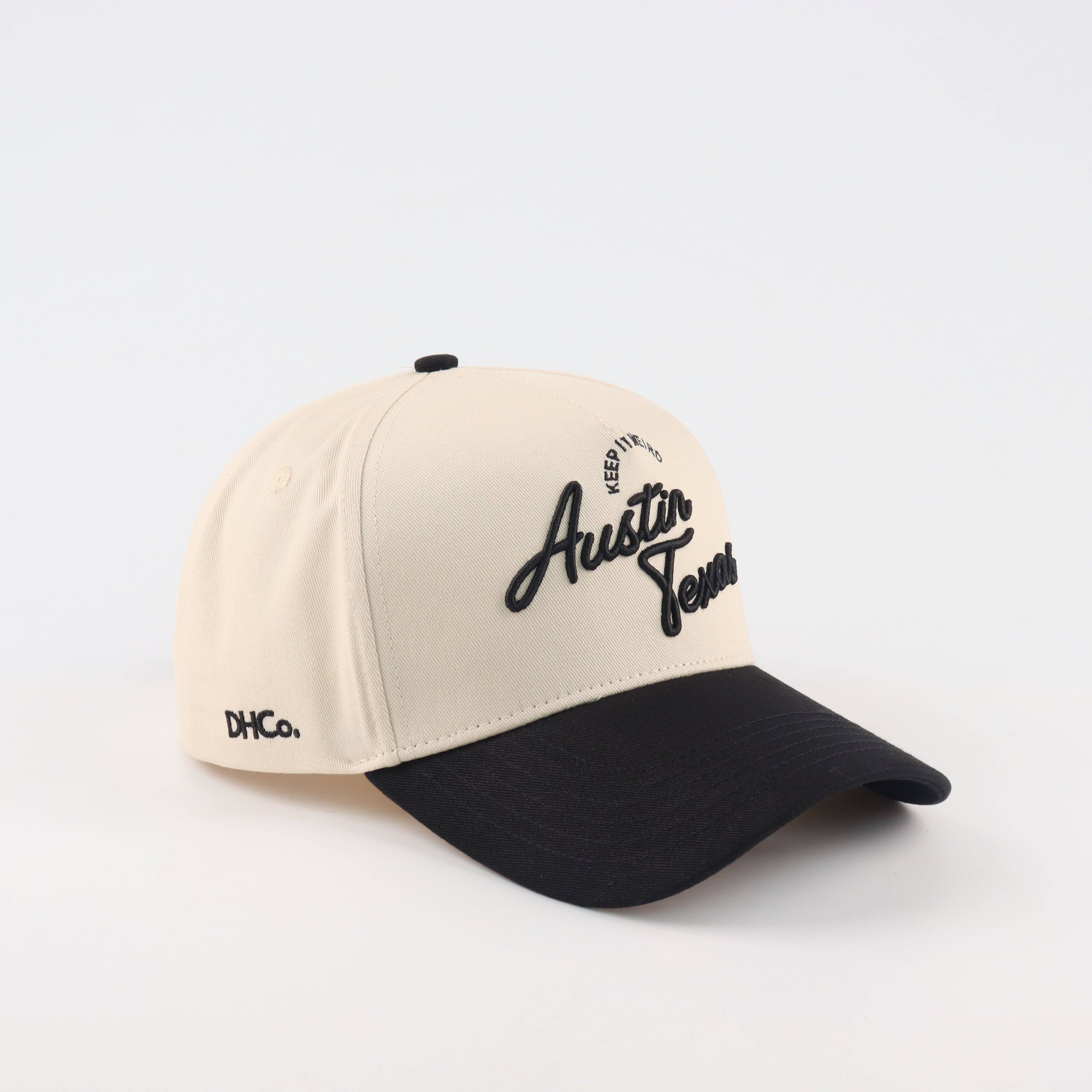 The "Austin" Script Hat for wholesale by Destination Hat Co.