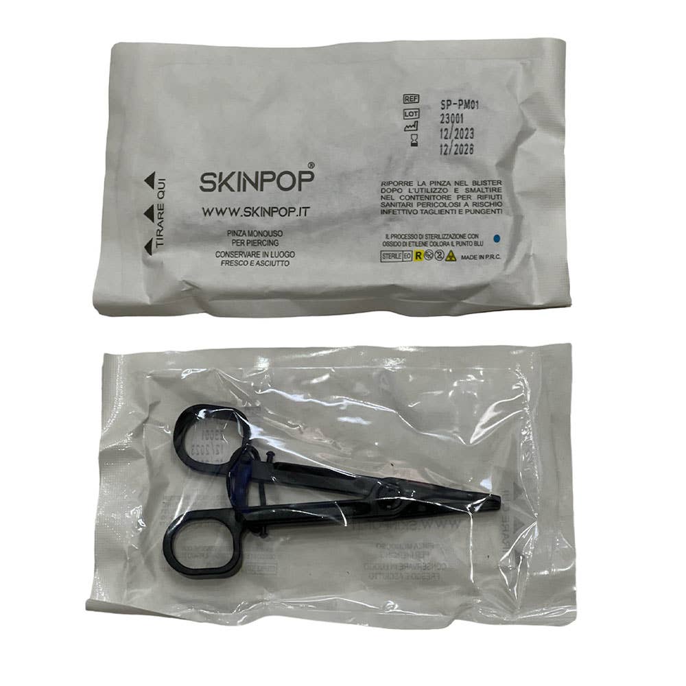 SKINPOP - Wholesale Belly Ring - Skinpop Sterile Disposable Piercing Forceps1
