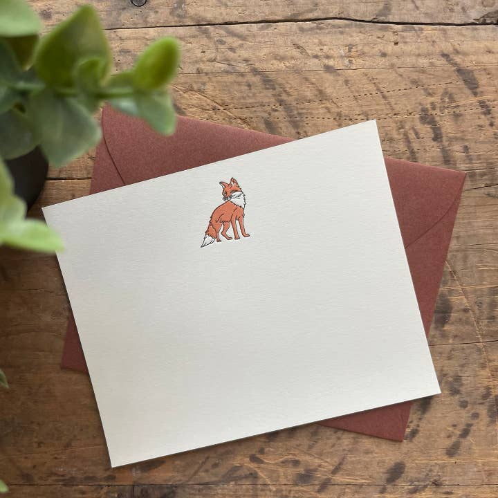 Fox Notecard for wholesale by Alice-Louise Press