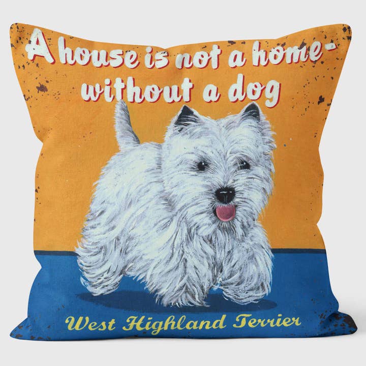 West Highland Terrier - Martin Wiscombe - Kunsttryk Pude for engroshandel hos ART CUSHIONS