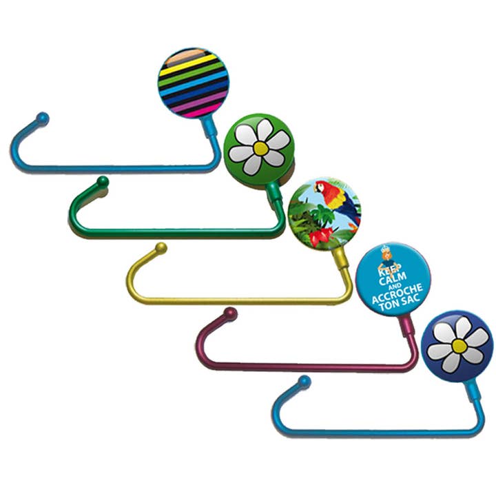 Set de 5 colgadores de bolso de colores (5 piezas) para venta al por mayor de Miss Kha