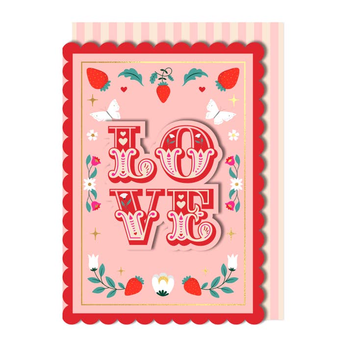 Romantisk KÄRLEK Handgjort Gratulationskort för wholesale av Tache