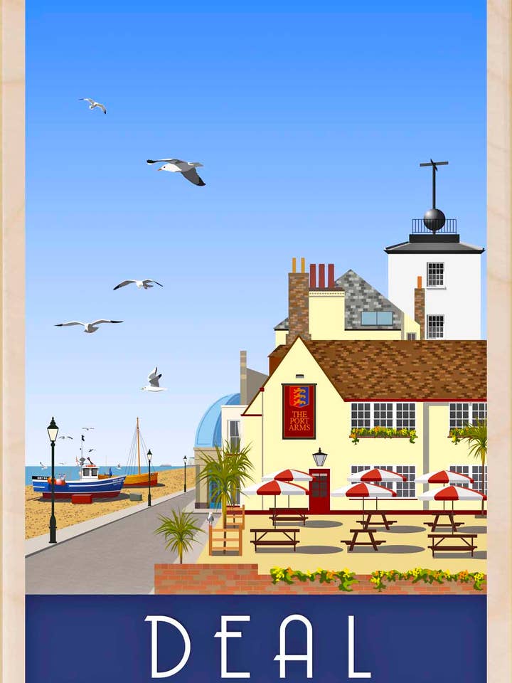 Deal, Kent - Eco-friendly souvenirs for wholesale by THE WOODEN POSTCARD COMPANY