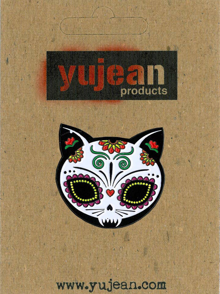 Broche en émail Evilkid Gato Muerto - E1024 pour la vente par Yujean