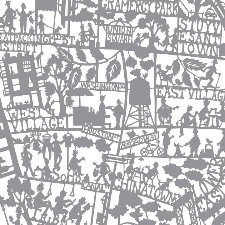 Famille Summerbelle - Wholesale Art Print - New York City Map Print4