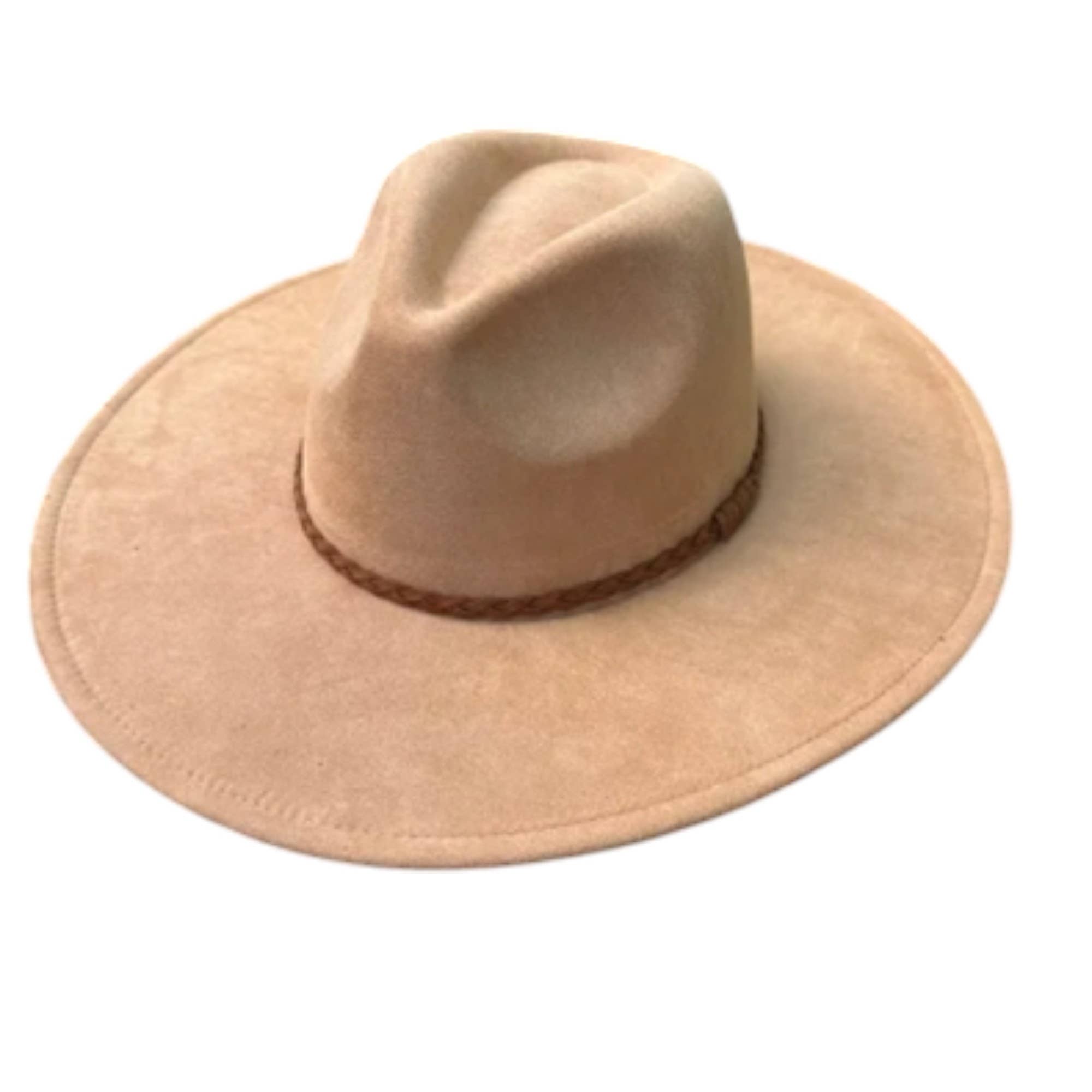 Portia Hat – wholesale Fedora - Unisex – Wide Brim Vegan Suede Hat – Classic & Stylish 9