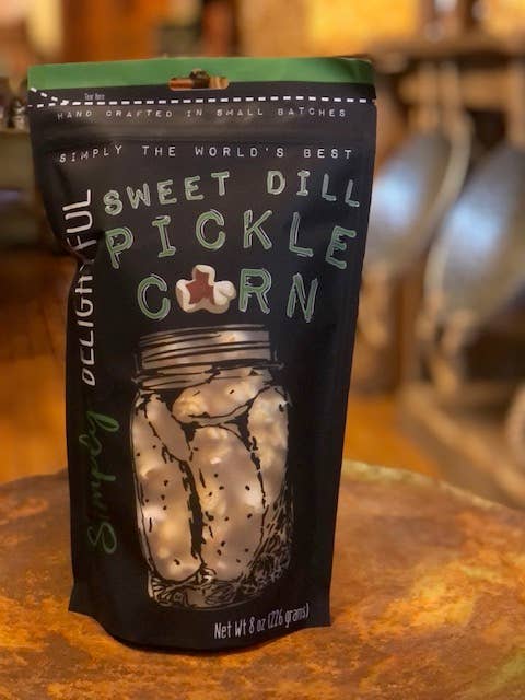 Sweet Dill Pickle Popcorn 8 oz for wholesale by Simply Delightful