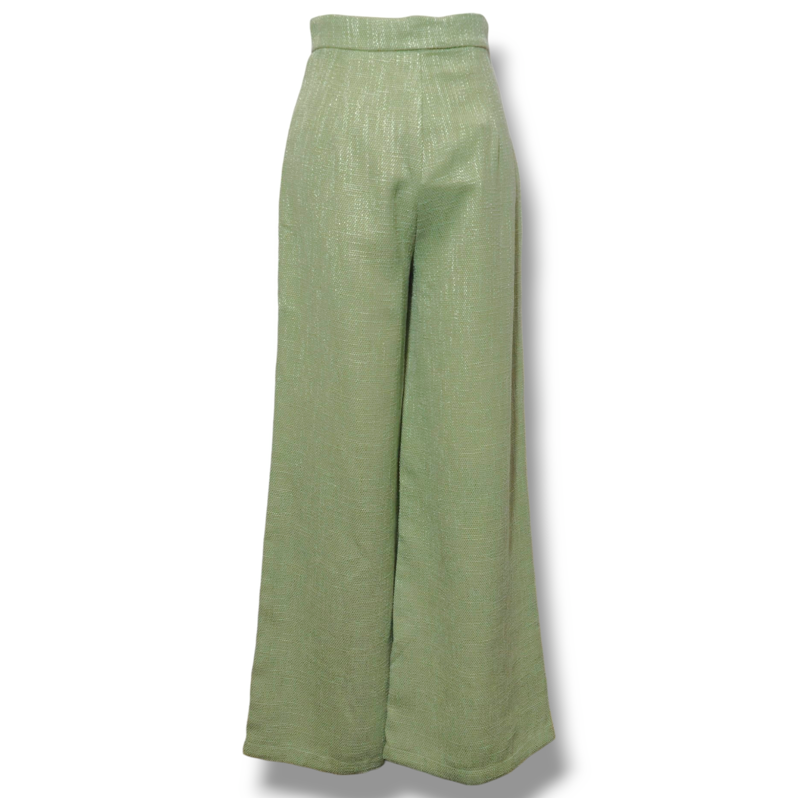 NINEF - Wholesale Pants - Women's - Verdant Elegance Wide-Leg Trousers - Luxurious French Made 7